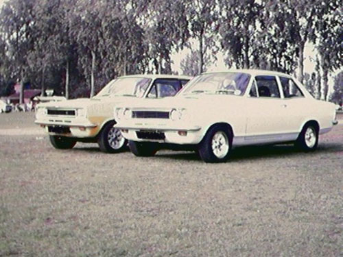 A couple of modified HBs. The yellow one is an estate. A 2300 lurks under the bonnet.