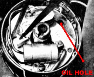Distributor oil hole image