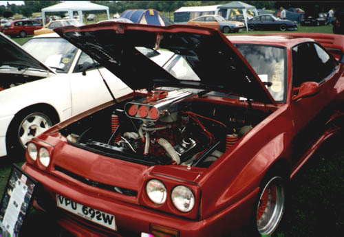 V8 Manta. The american lump is said to produce in excess of 500bhp.